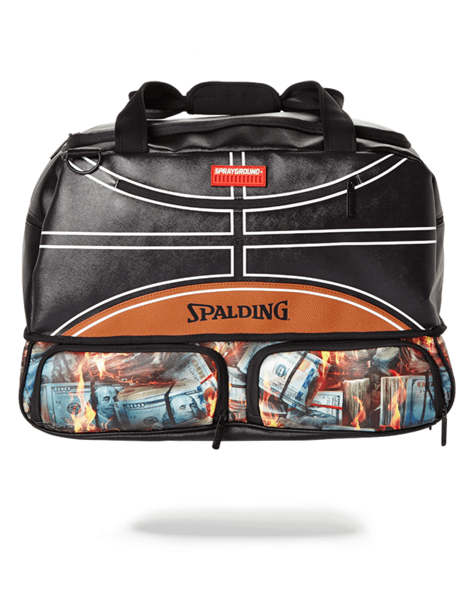 SPALDING X SHARKBBAG FIRE MONEY SNEAKER DUFFEL