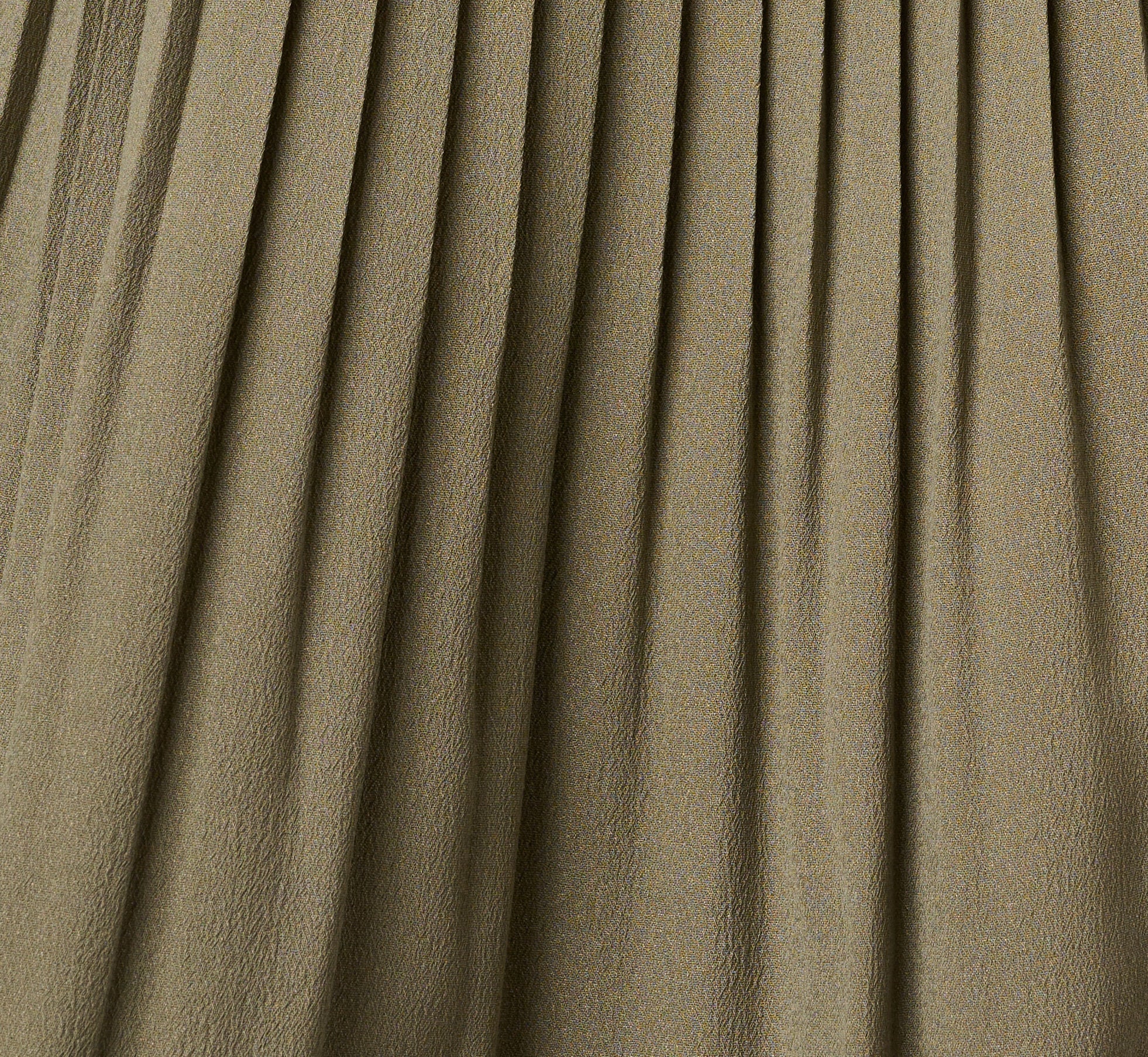 Belted A Line Pleated Midi Skirt In Olive Tree